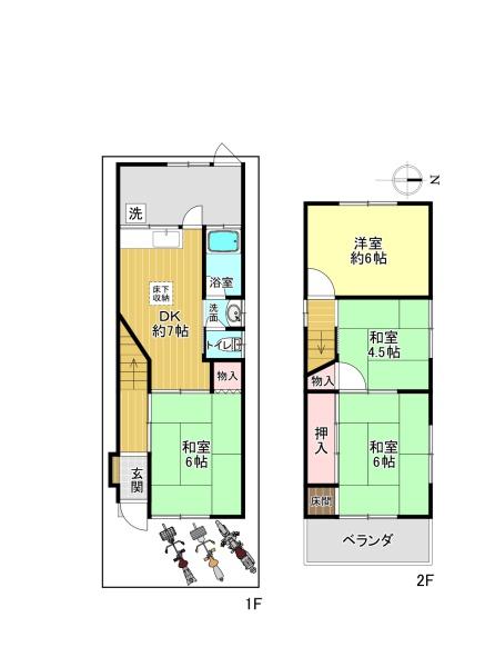 寝屋川市河北中町の中古一戸建て