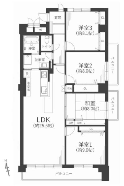 香里ヶ丘セントポリア　壱号棟