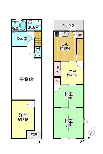 枚方市長尾家具町２丁目の中古テラスハウス