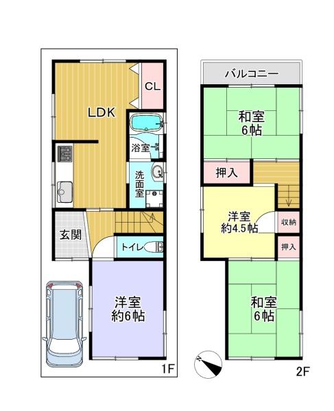 寝屋川市国松町の中古一戸建
