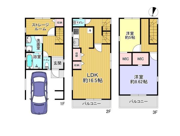 寝屋川市高柳４丁目の新築一戸建