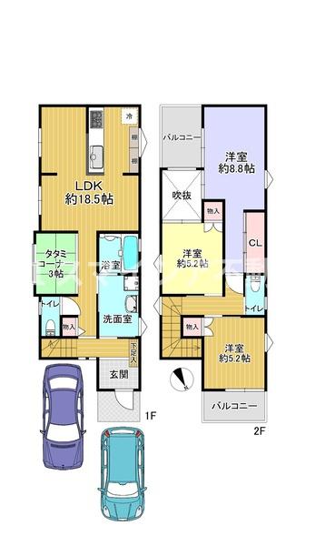 枚方市星丘３丁目の新築一戸建