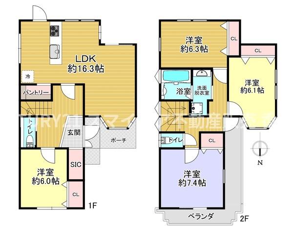 枚方市香里園東之町の中古一戸建