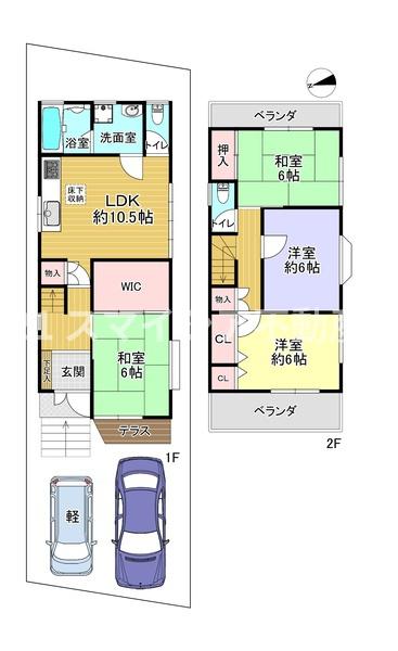 枚方市招提大谷３丁目の中古一戸建