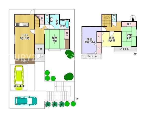 枚方市北山１丁目の中古一戸建