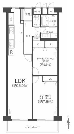 労住まきのハイツ一号棟