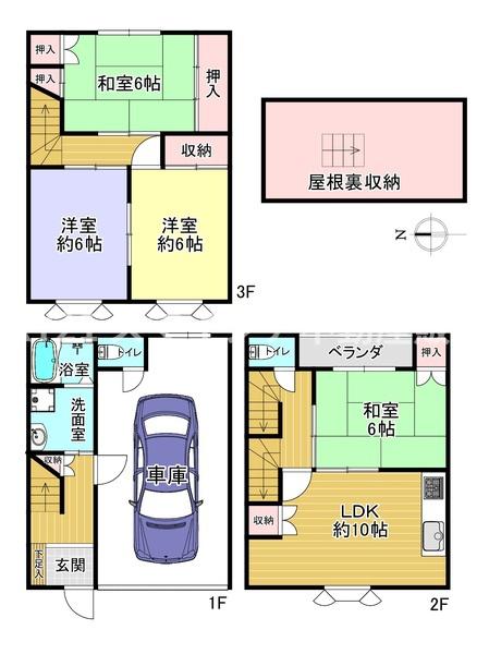 寝屋川市中神田町の中古一戸建