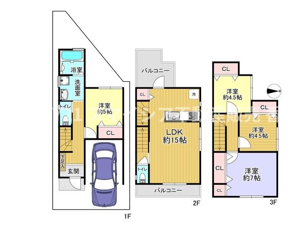 寝屋川市境橋町の新築一戸建