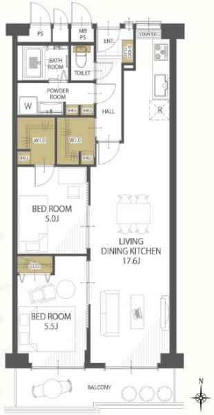 労住まきのハイツ一号棟