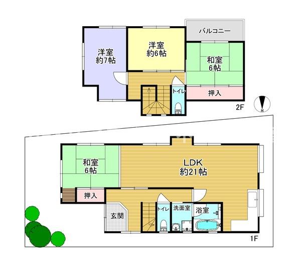 枚方市茄子作１丁目の中古一戸建