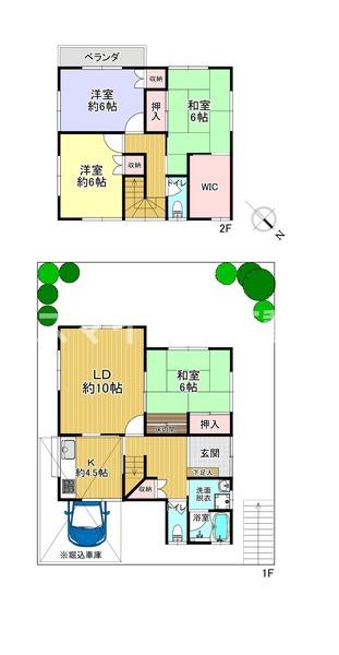枚方市山之上北町の中古一戸建て
