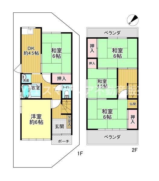 枚方市中宮山戸町の中古一戸建