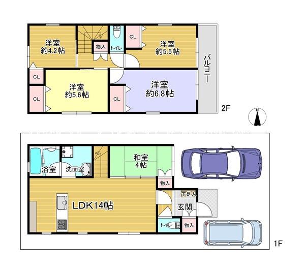 枚方市茄子作４丁目の中古一戸建て