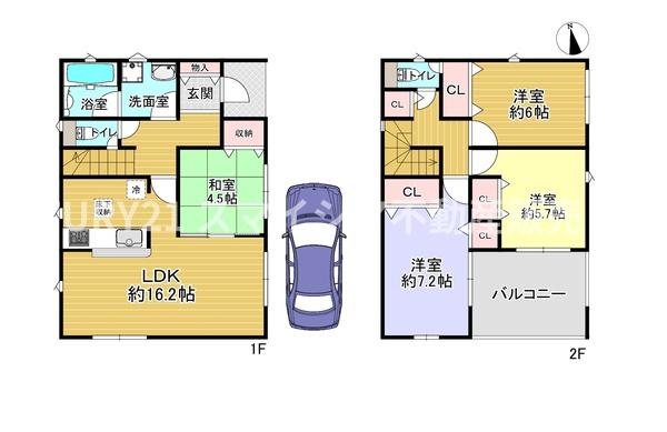 交野市星田２丁目の新築一戸建