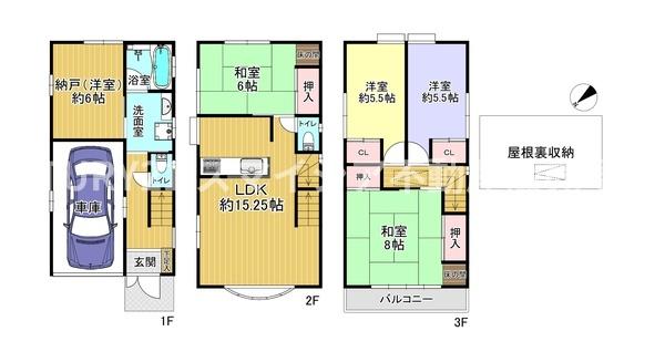 寝屋川市高柳５丁目の中古一戸建