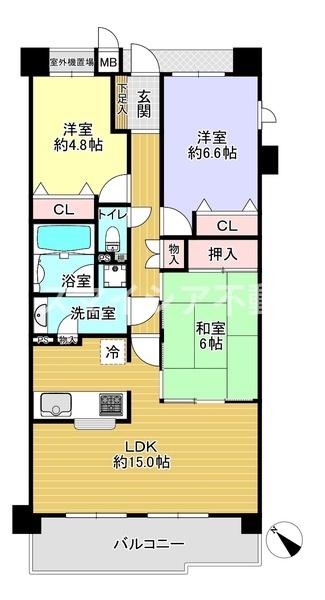 グランステイツ枚方香里園町(間取り)