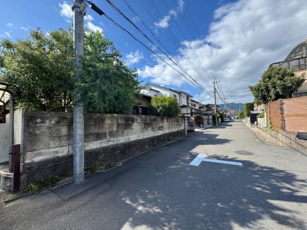 京都市西京区大原野上里男鹿町の土地(前面道路含む現地写真)