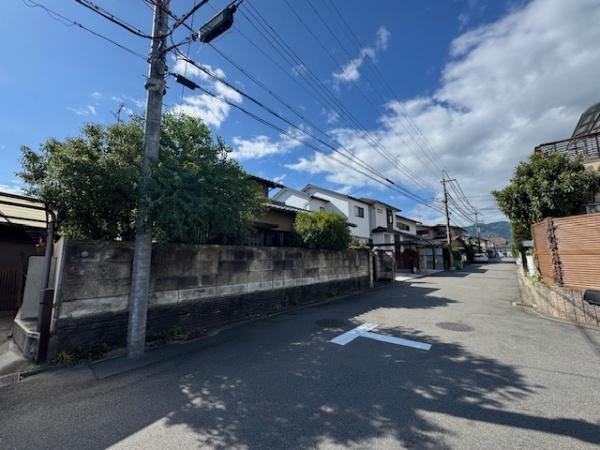 京都市西京区大原野上里男鹿町の土地(前面道路含む現地写真)