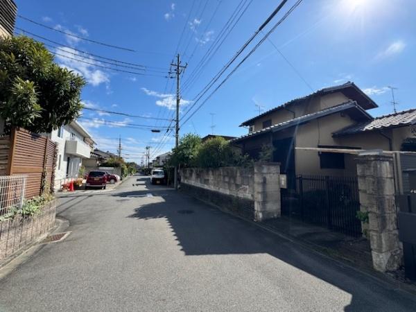 京都市西京区大原野上里男鹿町の土地(前面道路含む現地写真)