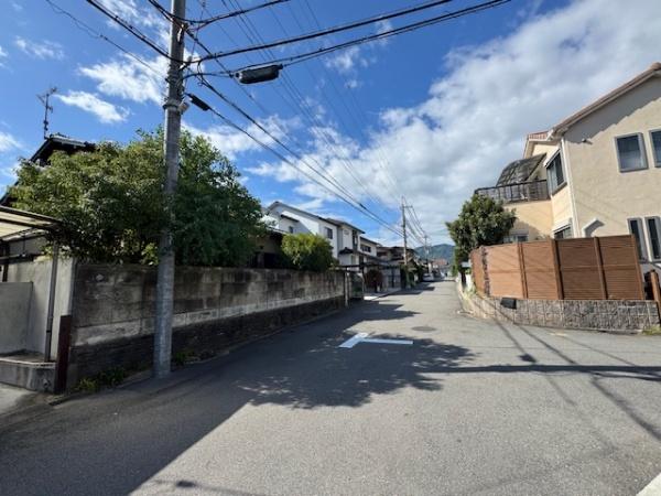 京都市西京区大原野上里男鹿町の土地(前面道路含む現地写真)
