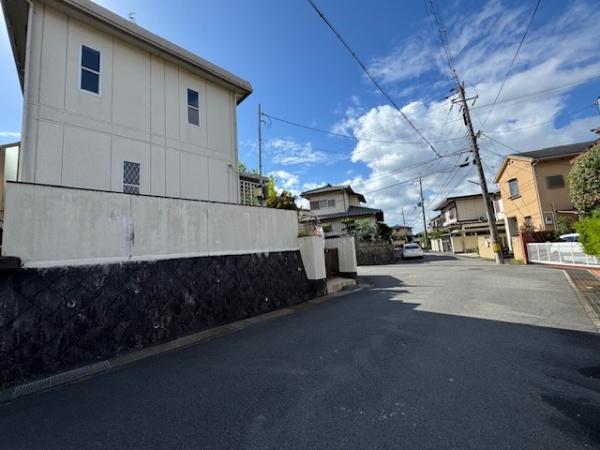 城陽市寺田大谷の土地(前面道路含む現地写真)