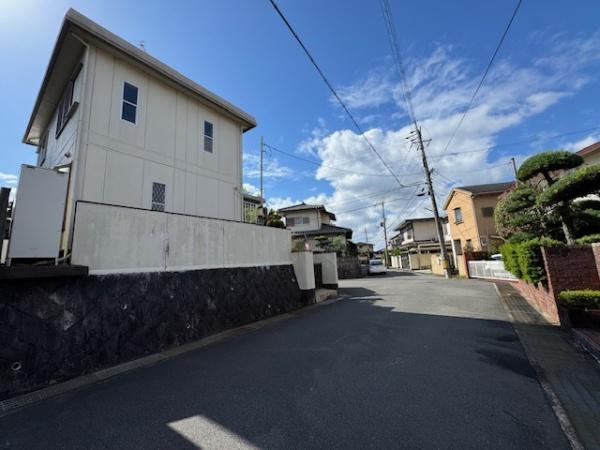 城陽市寺田大谷の土地(前面道路含む現地写真)