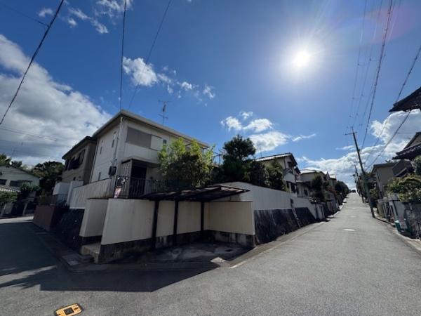 城陽市寺田大谷の土地(前面道路含む現地写真)