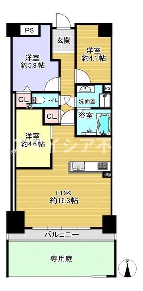 ローズハイツ香里園　3号棟