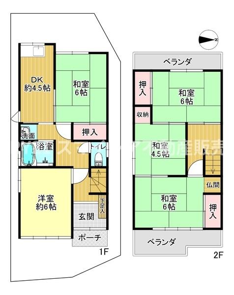 枚方市中宮山戸町の中古一戸建