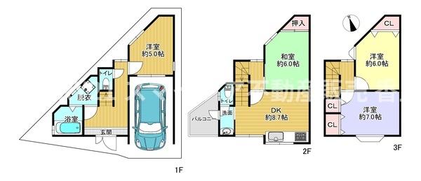 寝屋川市中木田町の中古一戸建