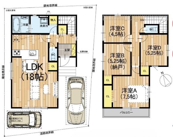 寝屋川市三井が丘３丁目の新築一戸建