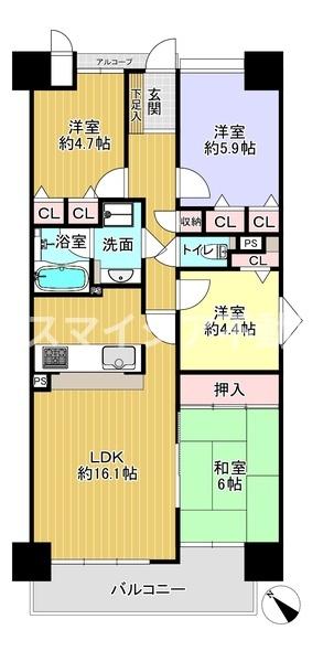 オークヒルズ香里弐番館