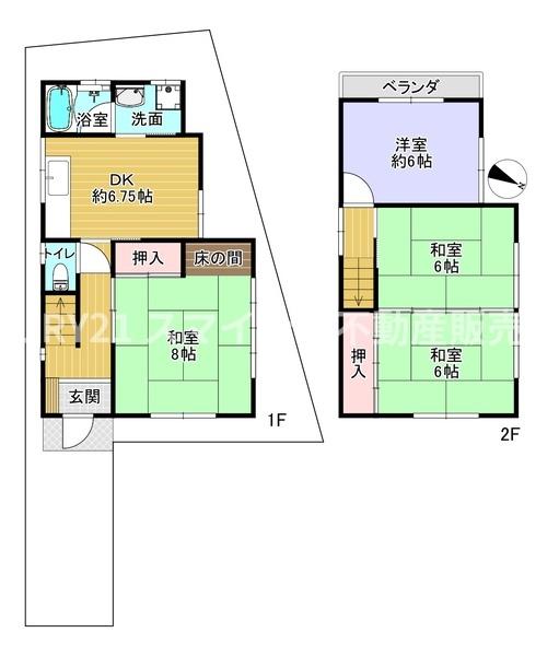 枚方市渚南町の中古一戸建