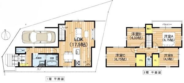 交野市幾野２丁目の新築一戸建