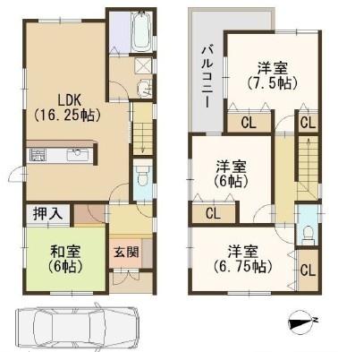 枚方市北中振４丁目の中古一戸建て