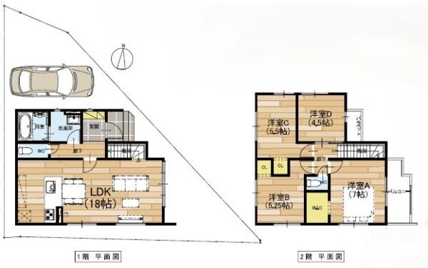 枚方市茄子作１丁目の新築一戸建