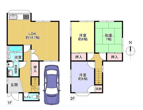 八幡市八幡盛戸の中古一戸建