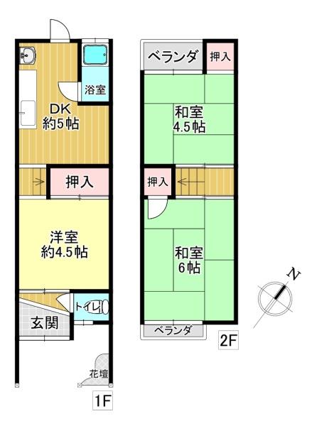 大東市深野５丁目の中古テラスハウス