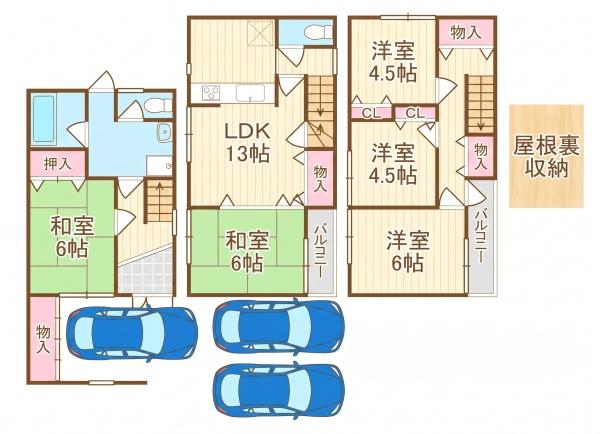 寝屋川市国松町の中古一戸建
