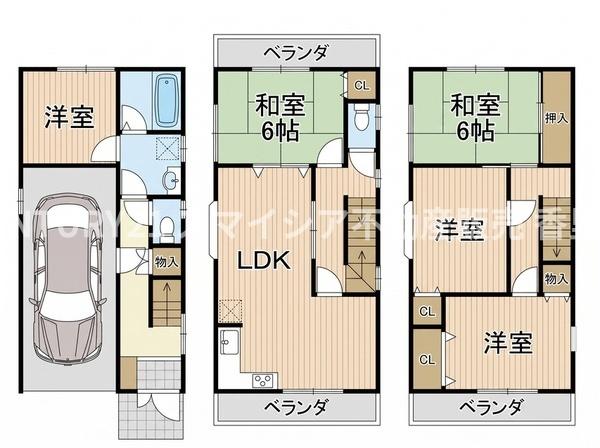 寝屋川市香里北之町の中古一戸建