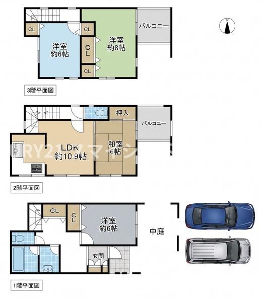 寝屋川市香里北之町の中古一戸建て