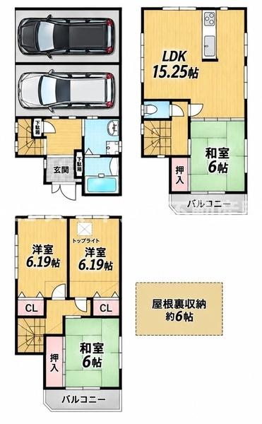 枚方市長尾峠町の中古一戸建