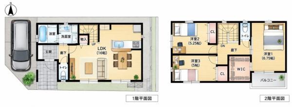 枚方市南中振2丁目の新築一戸建