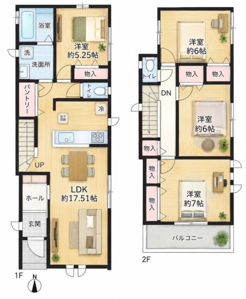 交野市私部5丁目の新築一戸建