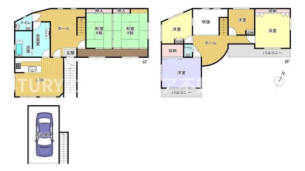 枚方市山之上北町の中古一戸建