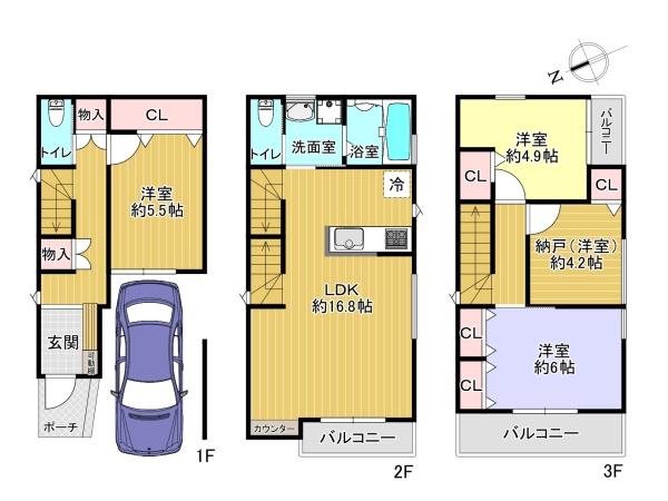 寝屋川市葛原新町の新築一戸建