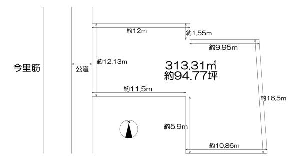 城東区鴫野東3丁目　売土地