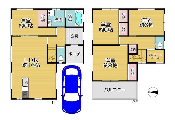 門真市北岸和田１丁目の中古一戸建て