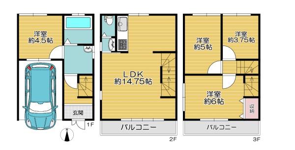 守口市大日町2丁目　中古戸建