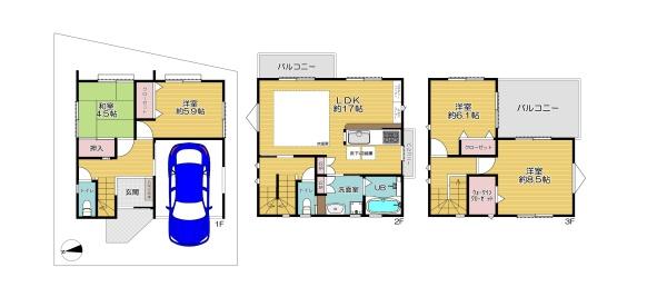 川西市加茂1丁目　中古戸建